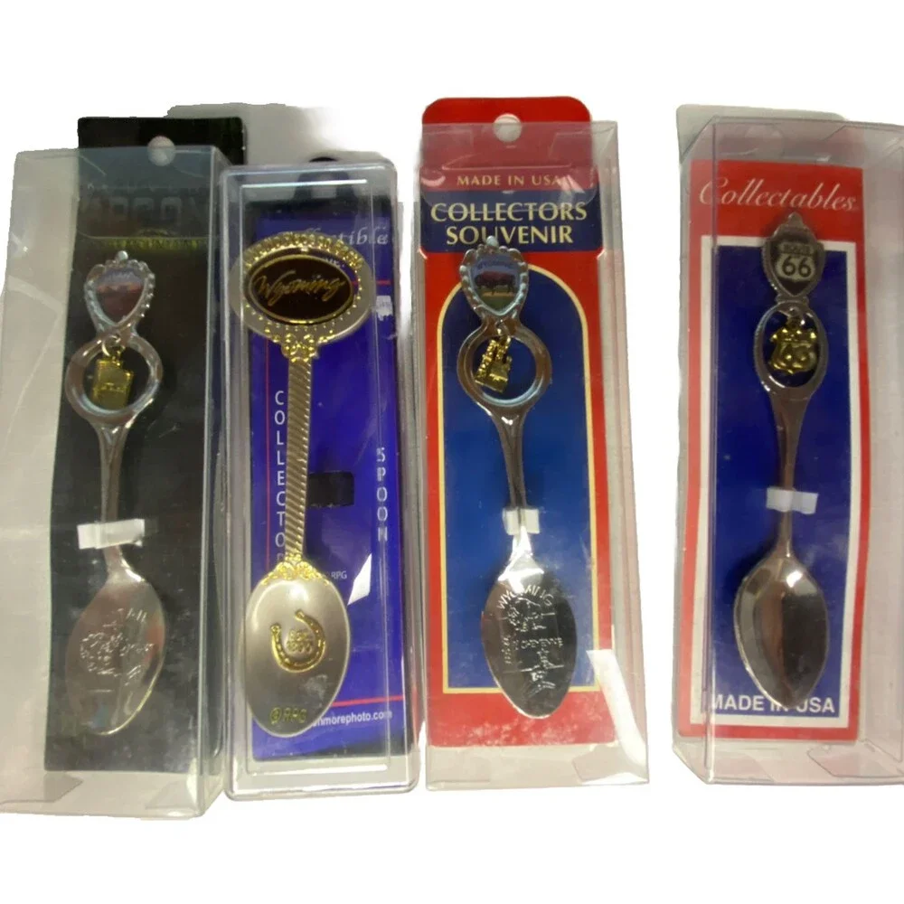 Lot of 29 Vintage Souvenir Collector Spoons from Various Places and States New